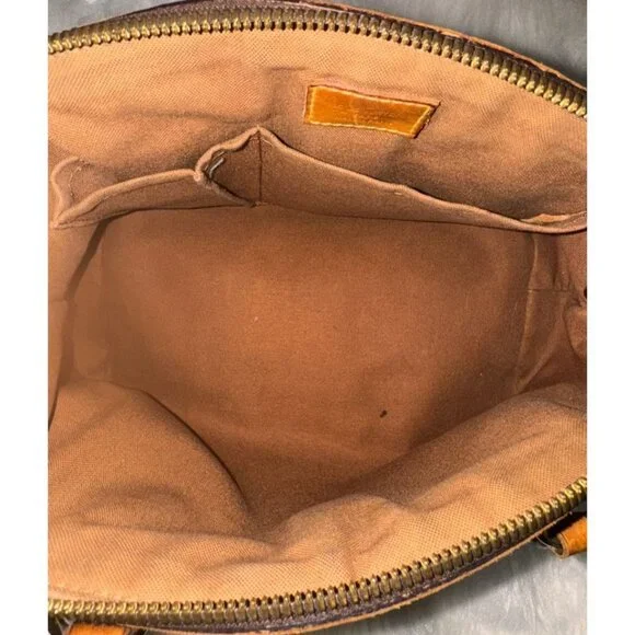 Louis Vuitton Tivoli PM Monogram Canvas Leather Handbag Brown & Orange - Picture 3 of 10